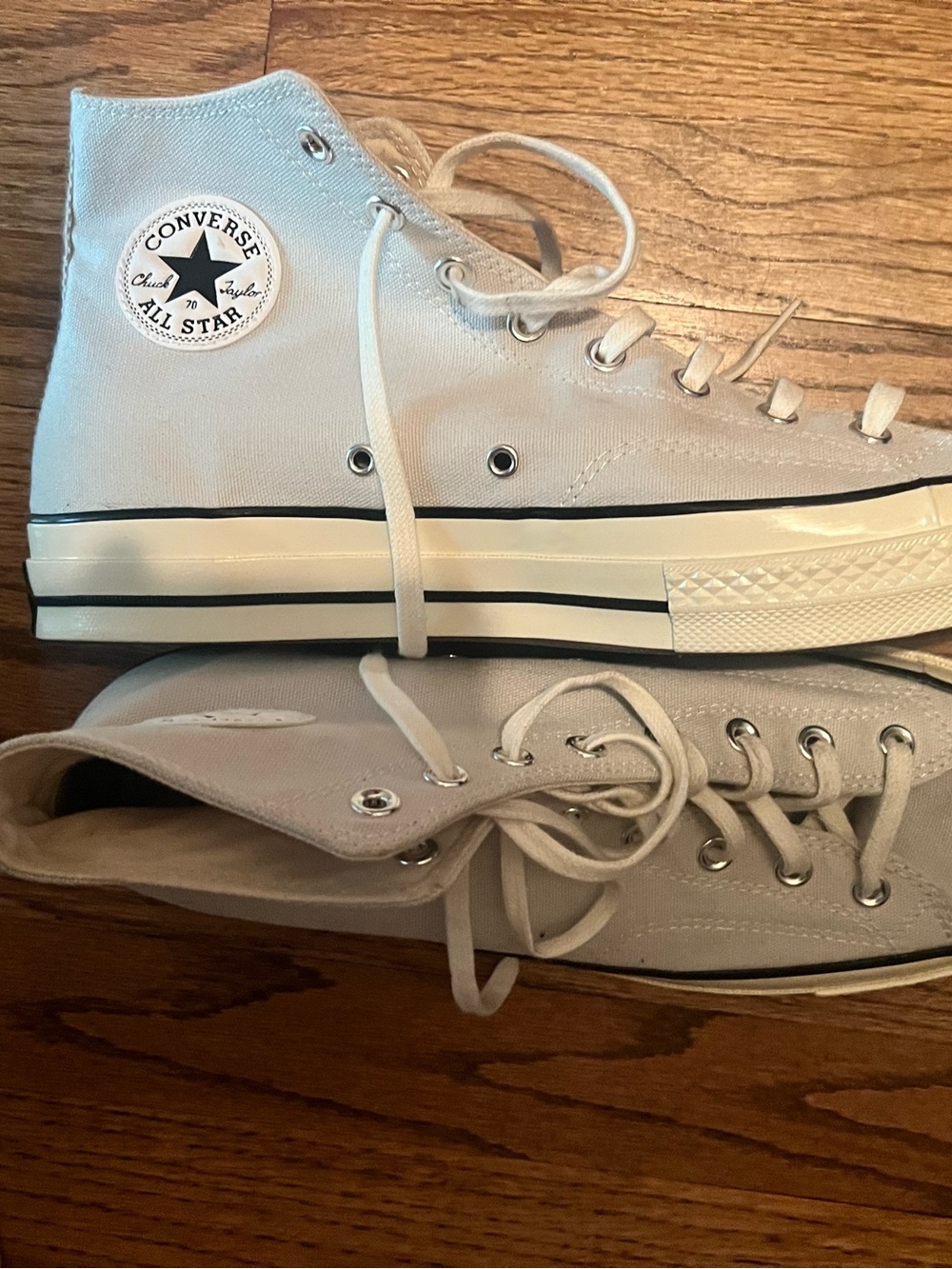Converse All Star High Top Sneakers - Light Beige Canvas